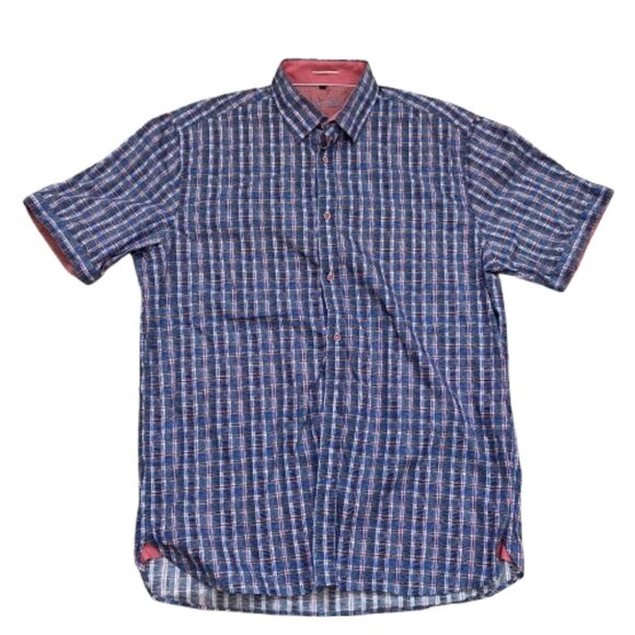 Visconti Black Short Sleeve Button Down - Picture 3 of 4